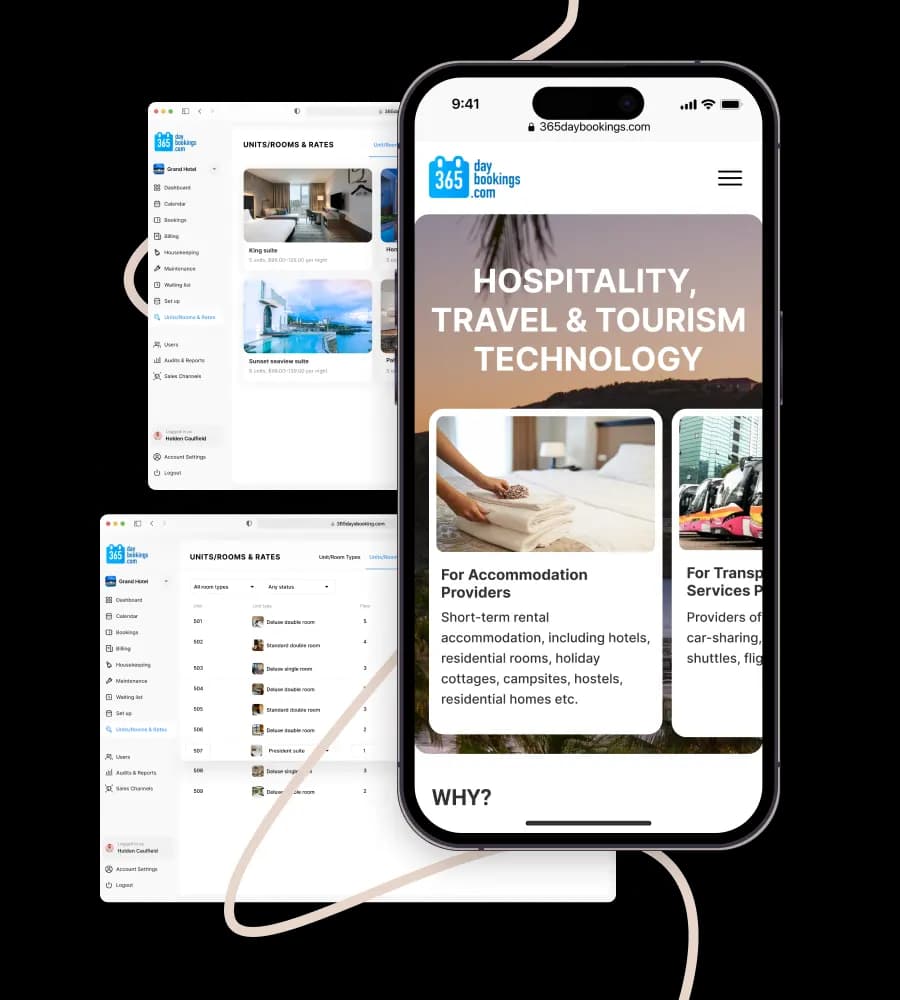 Web app for accommodation providers