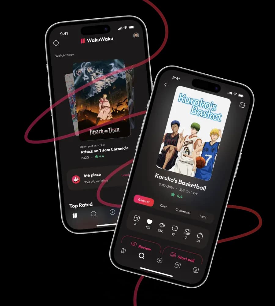 Waku Waku, an IMDb-like app for anime enthusiasts