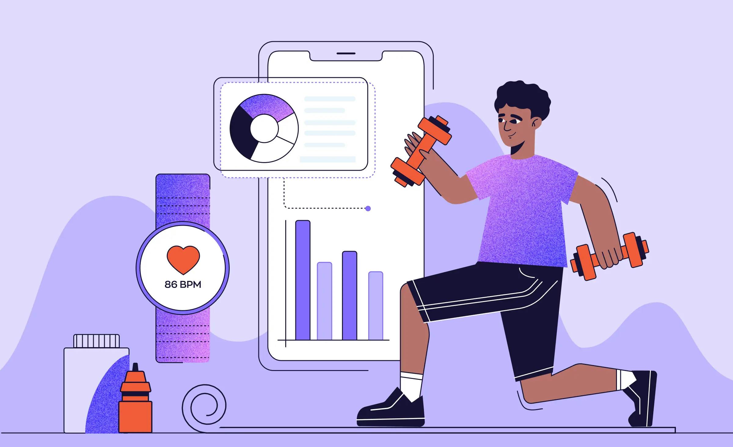 A step-by-step guide to fitness app development.