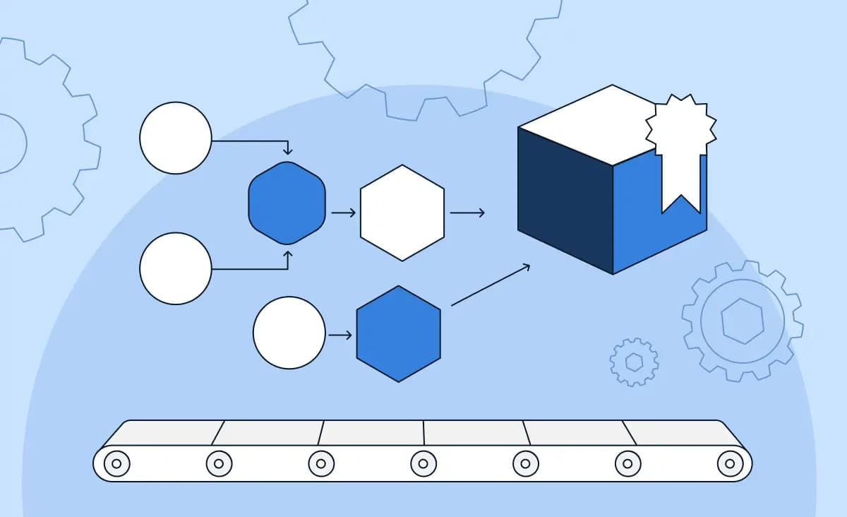 A cover to the article metaphorically representing the process helping to automate business workflow.