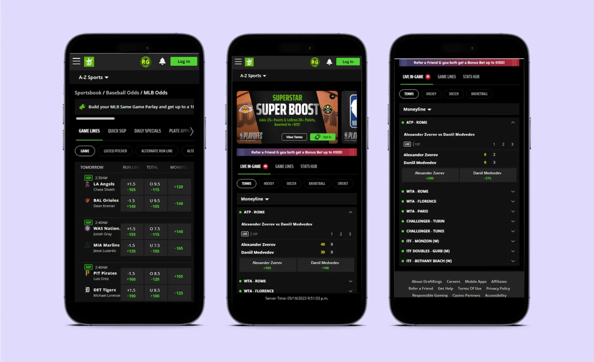 An example of successful fantasy sports app development - DraftKings app