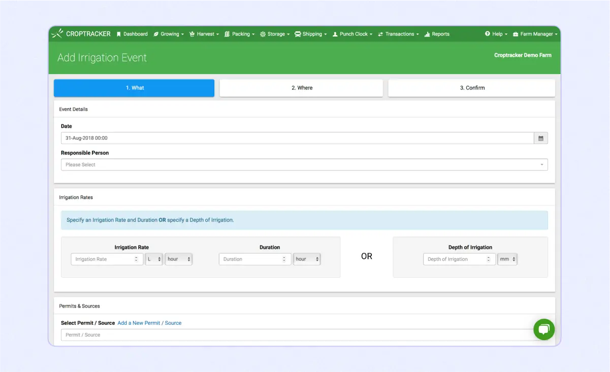 Croptracker: an example of farm management software for crop management