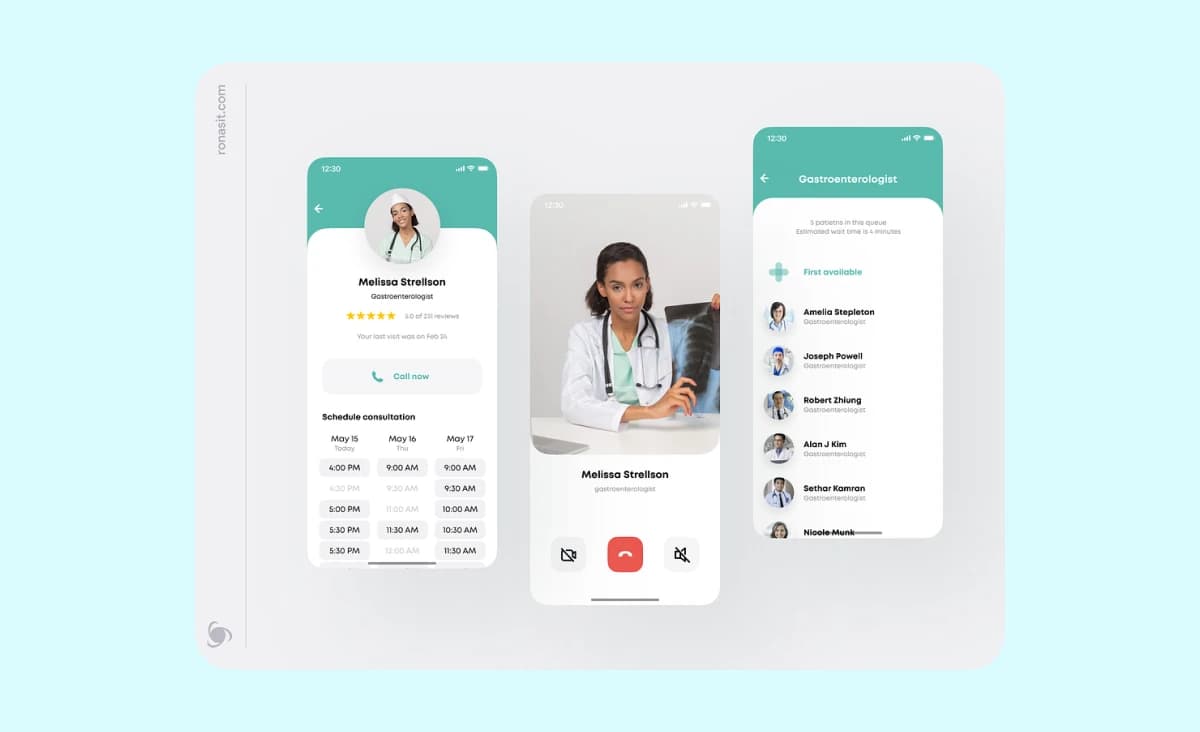 Design concept for the telemedicine software solution