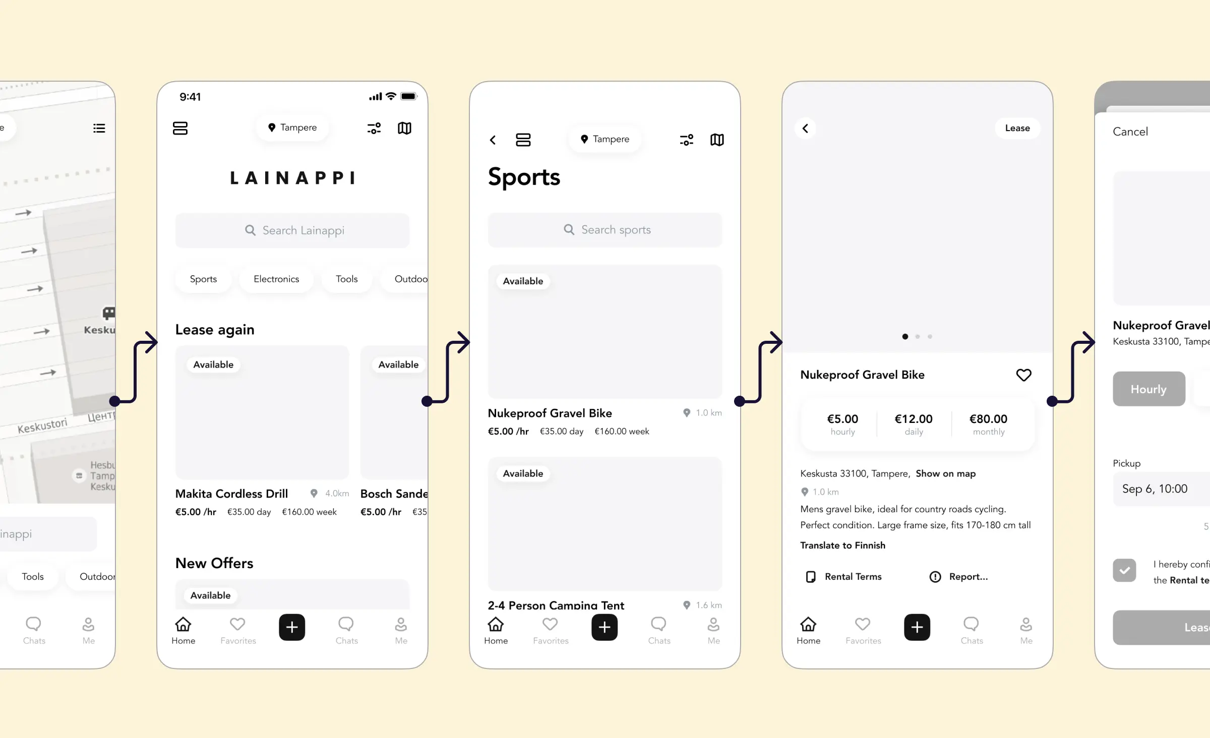 Grocery app development and design: Wireframing and prototyping