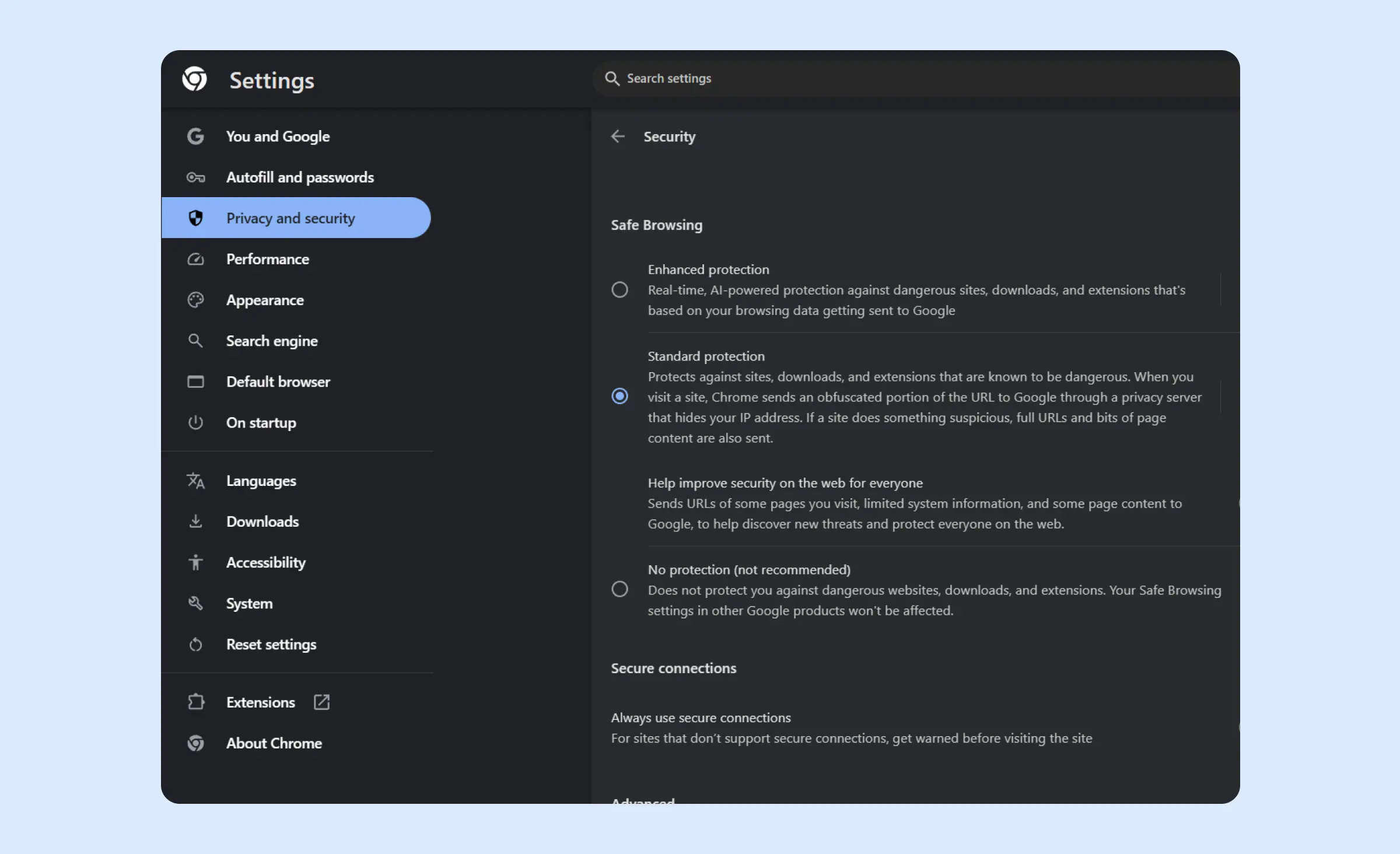 Defaults in behavioral design - an example with Google`s default security settings