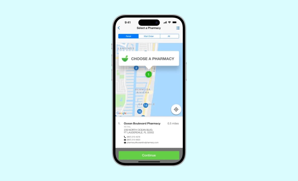 Visual clues provided in the Amwell telemedicine app