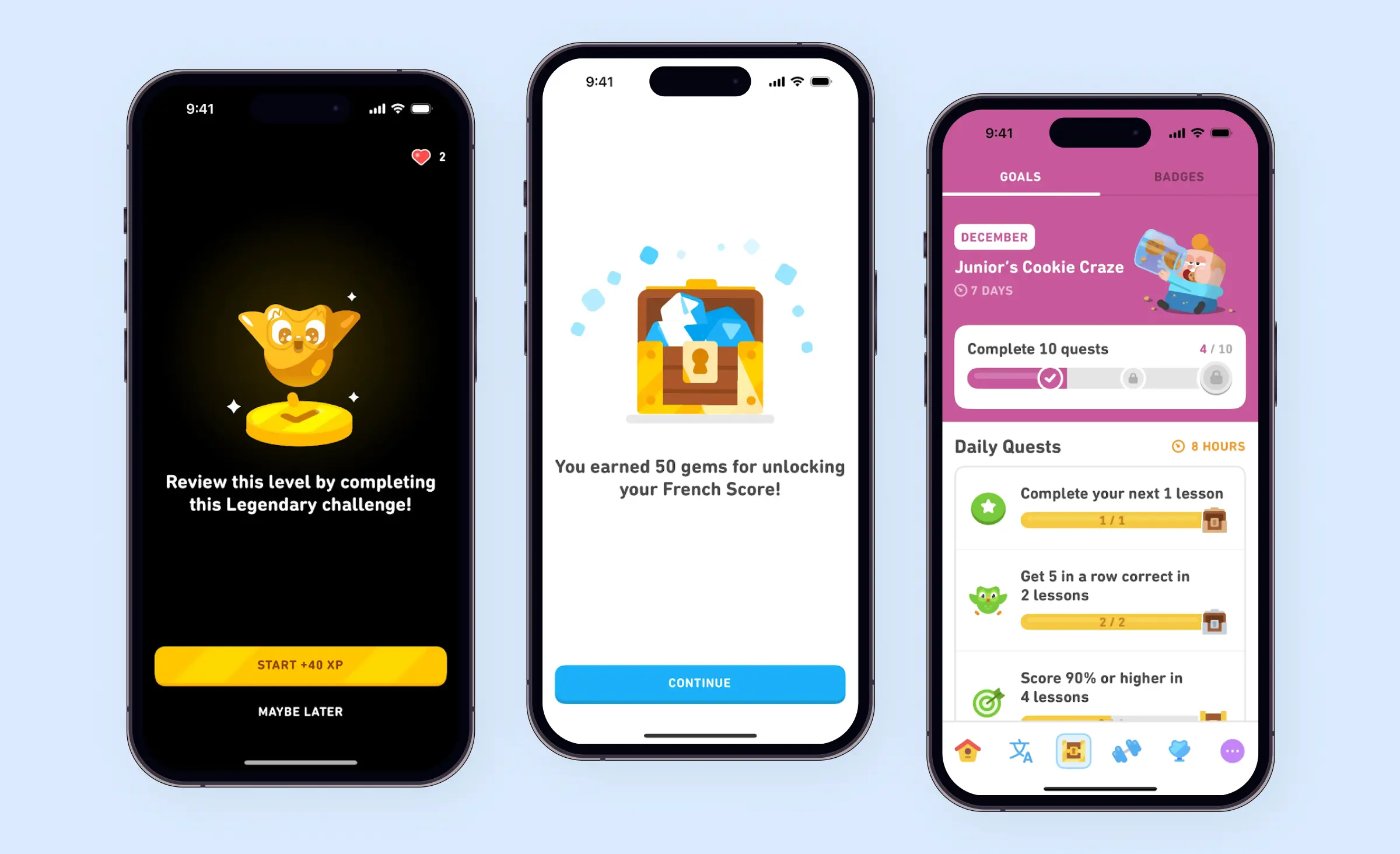 An example of good behavioral design in the education industry - Duolingo app