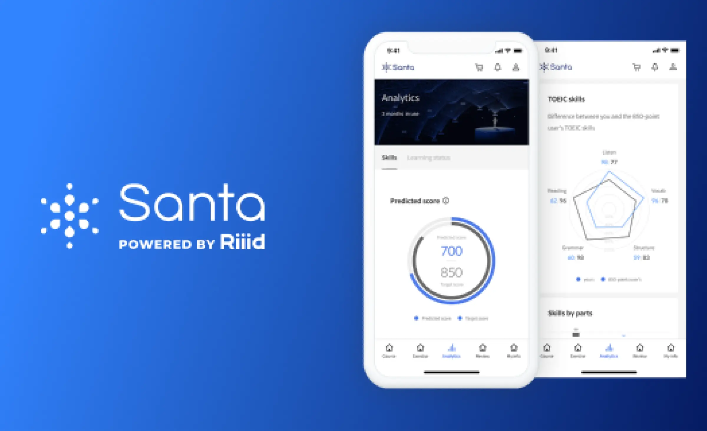 Santa, an AI-tutor app developed by Riiid education startup based in South Korea