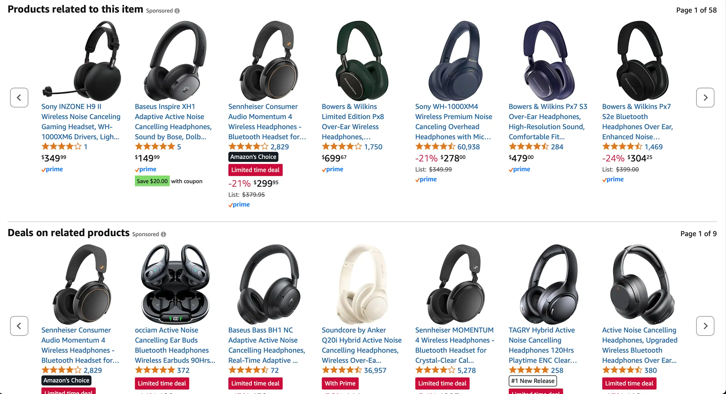 Amazon product recommendations powered by ai business integration, showing personalized related items and deals for improved customer experience