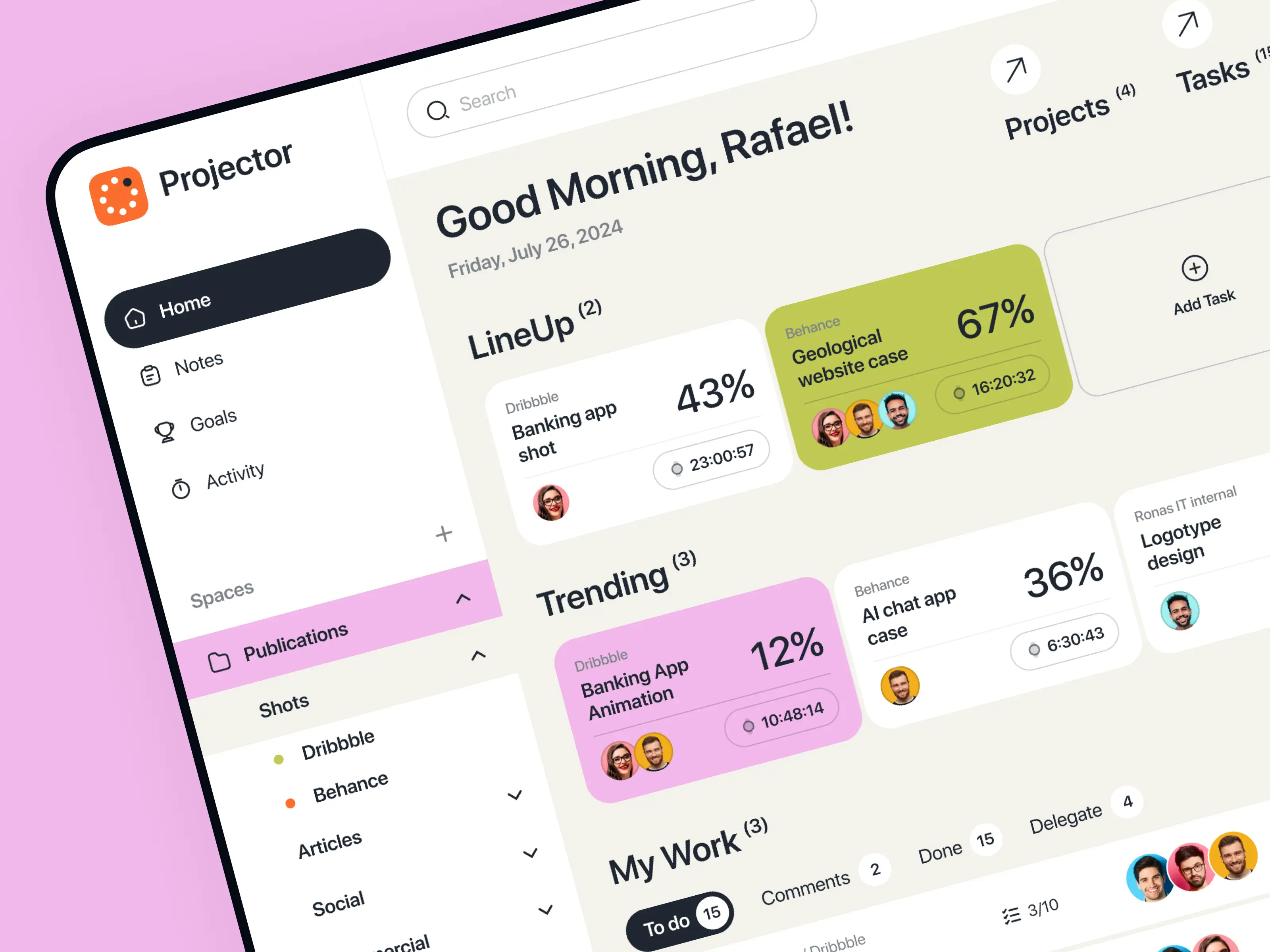 Project management web app