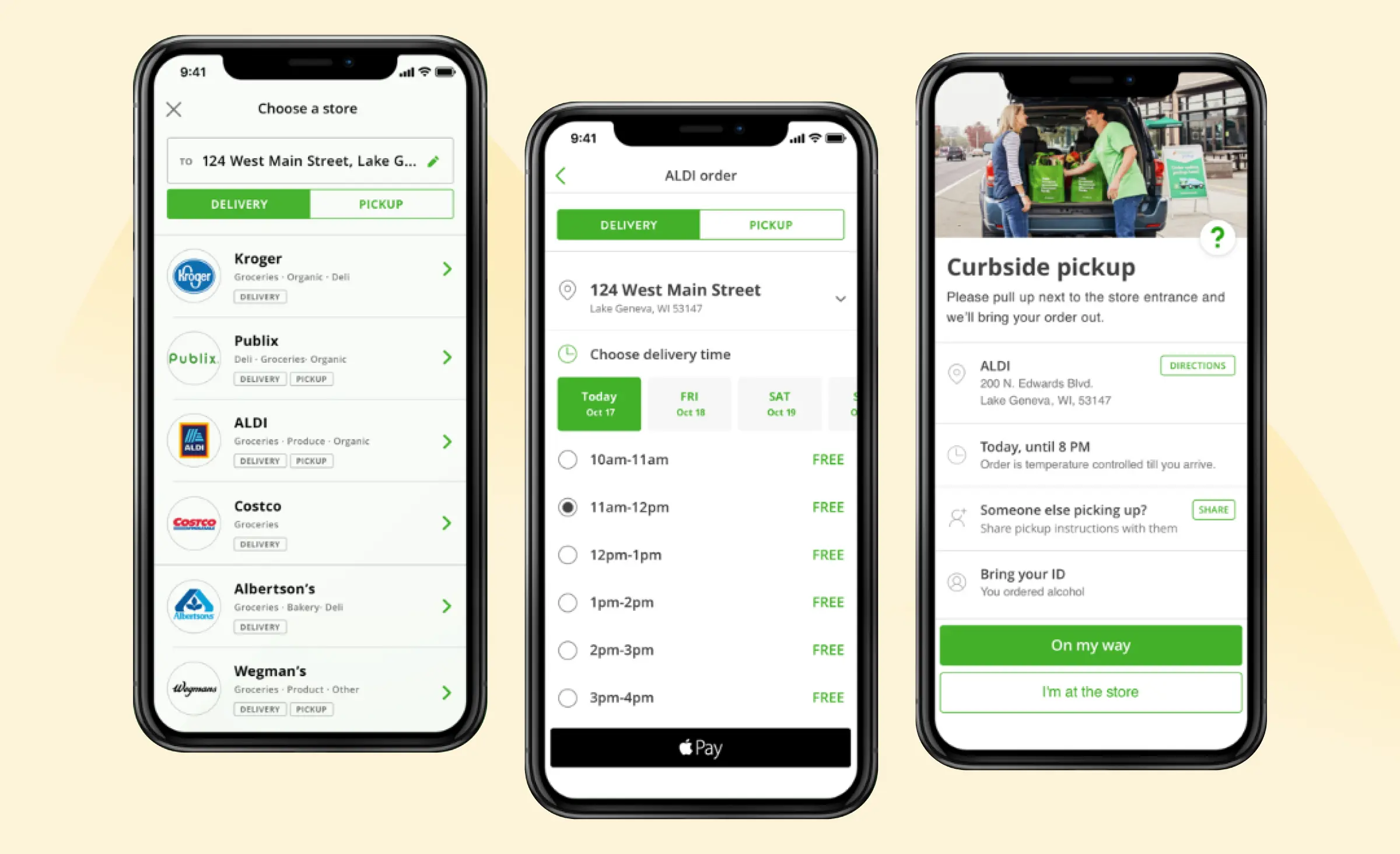 Grocery app development example: Instacart, a popular grocery delivery app