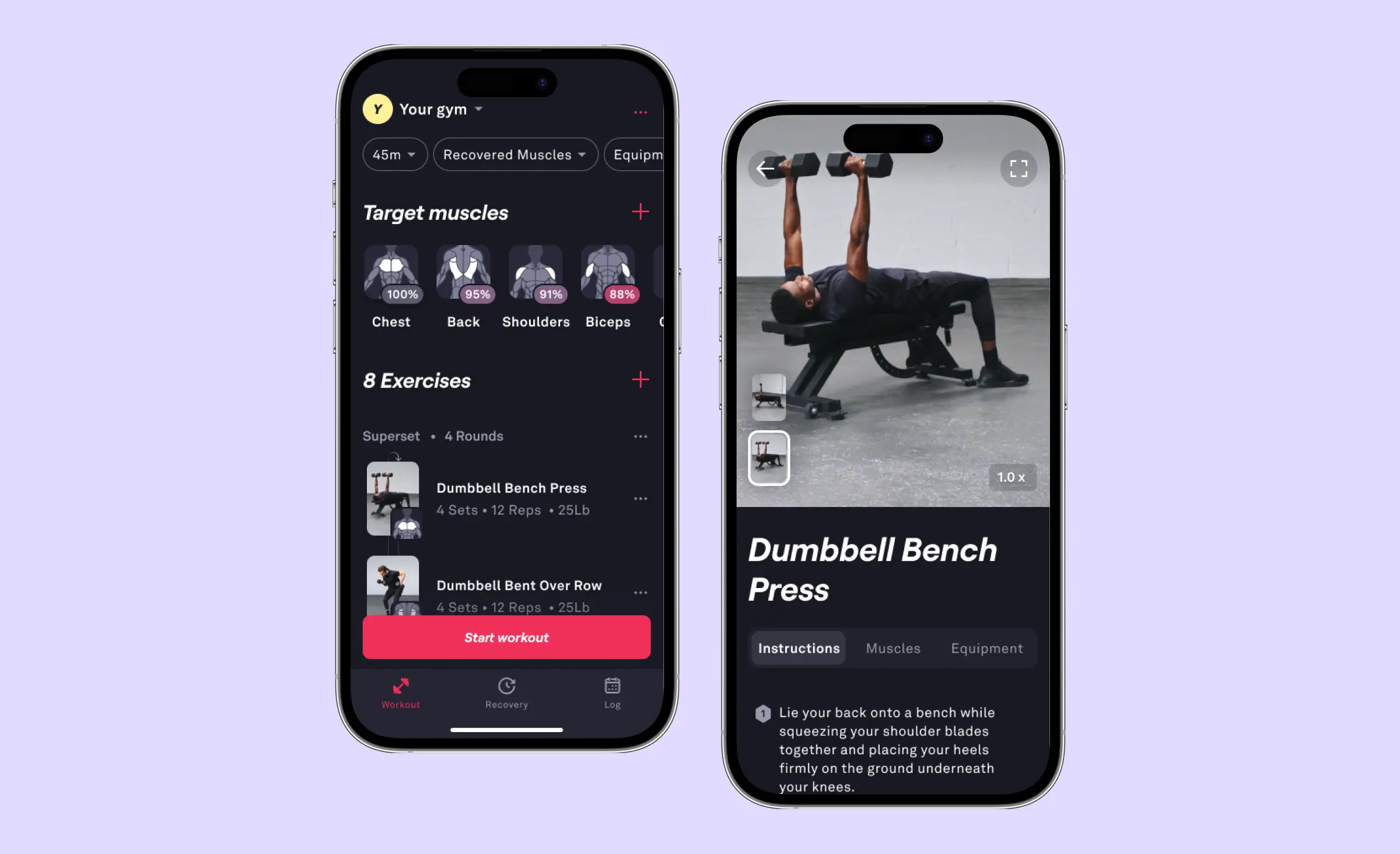 Here are the screens from Fitbod. It provides AI-powered features to help users to load different muscle groups evenly