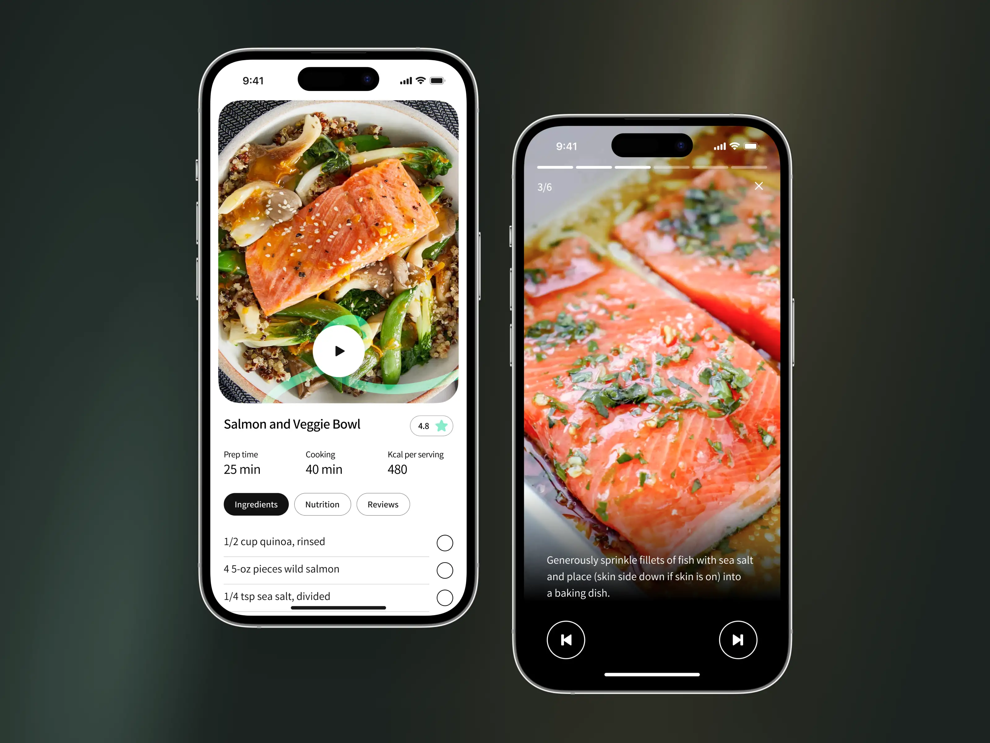 Food mobile app