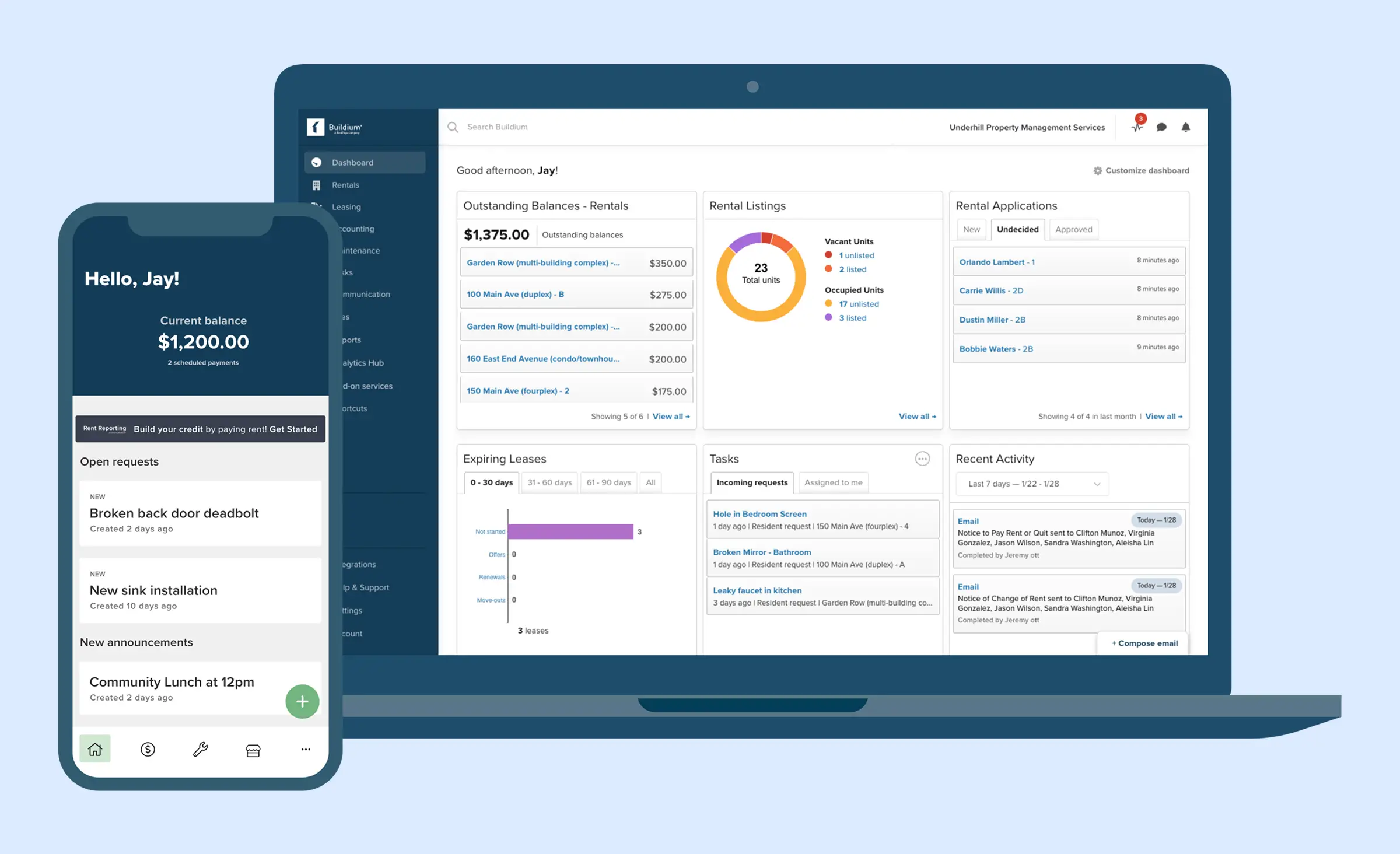 An example of successful real estate software development case - Buildium app for property management
