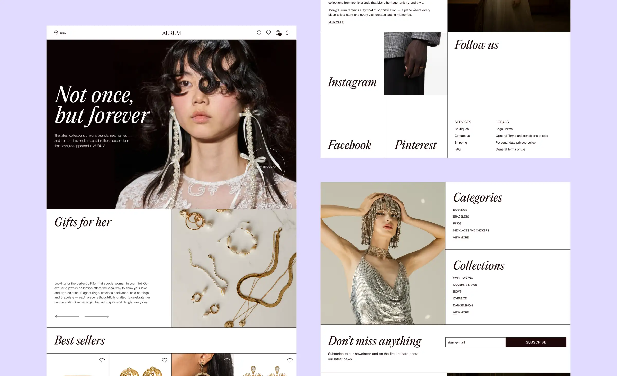 UI design example with clear hierarchy