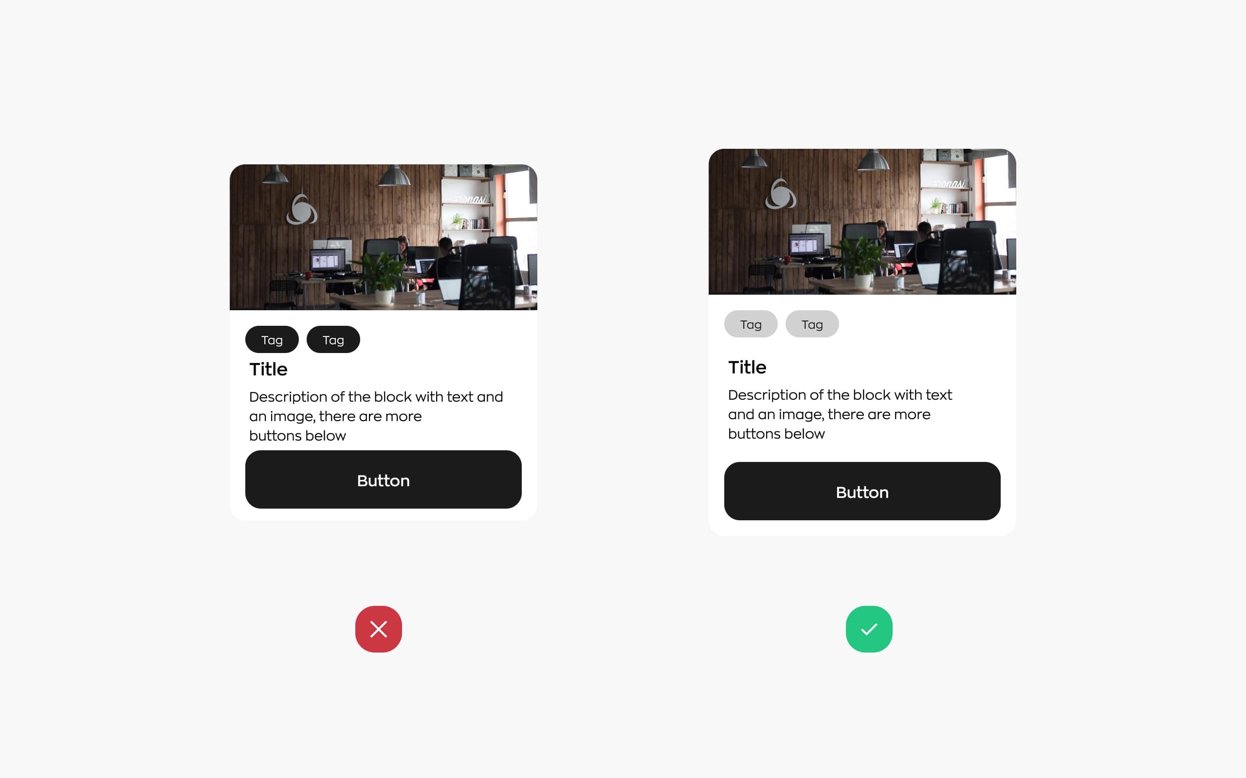 UI design tips on visual hierarchy