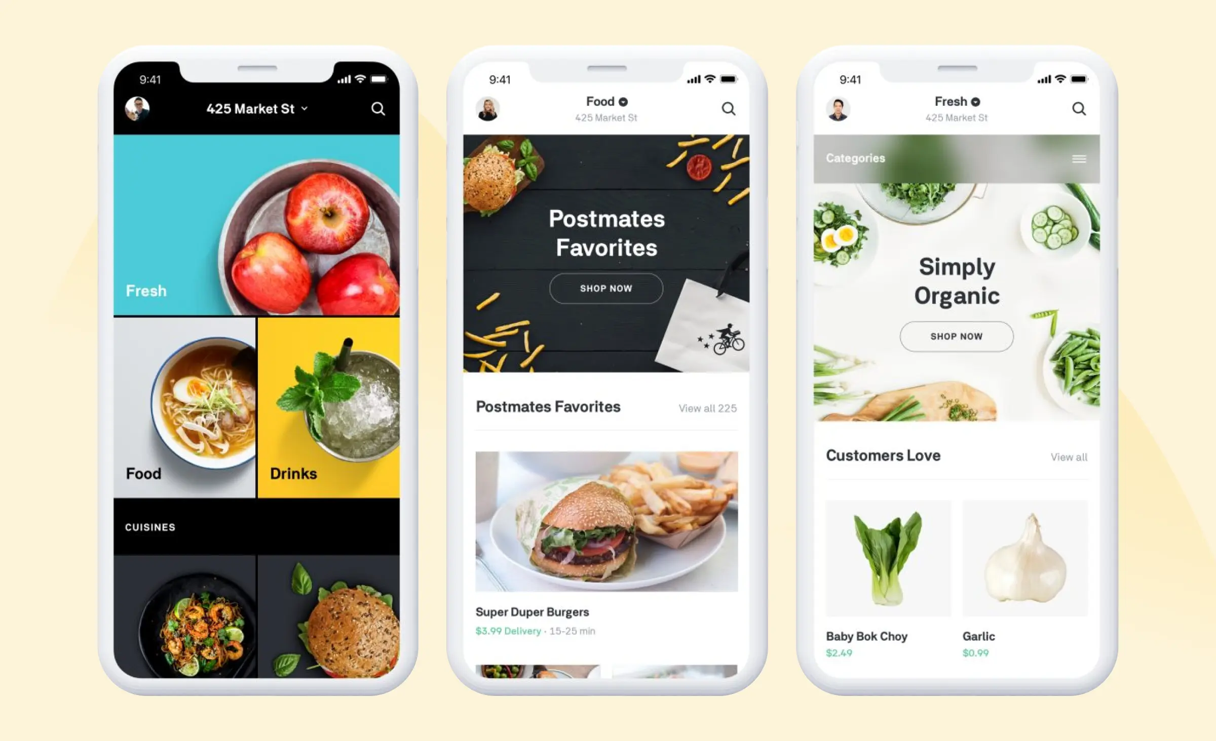 Grocery app development example: Uber Eats, a popular grocery aggregator app