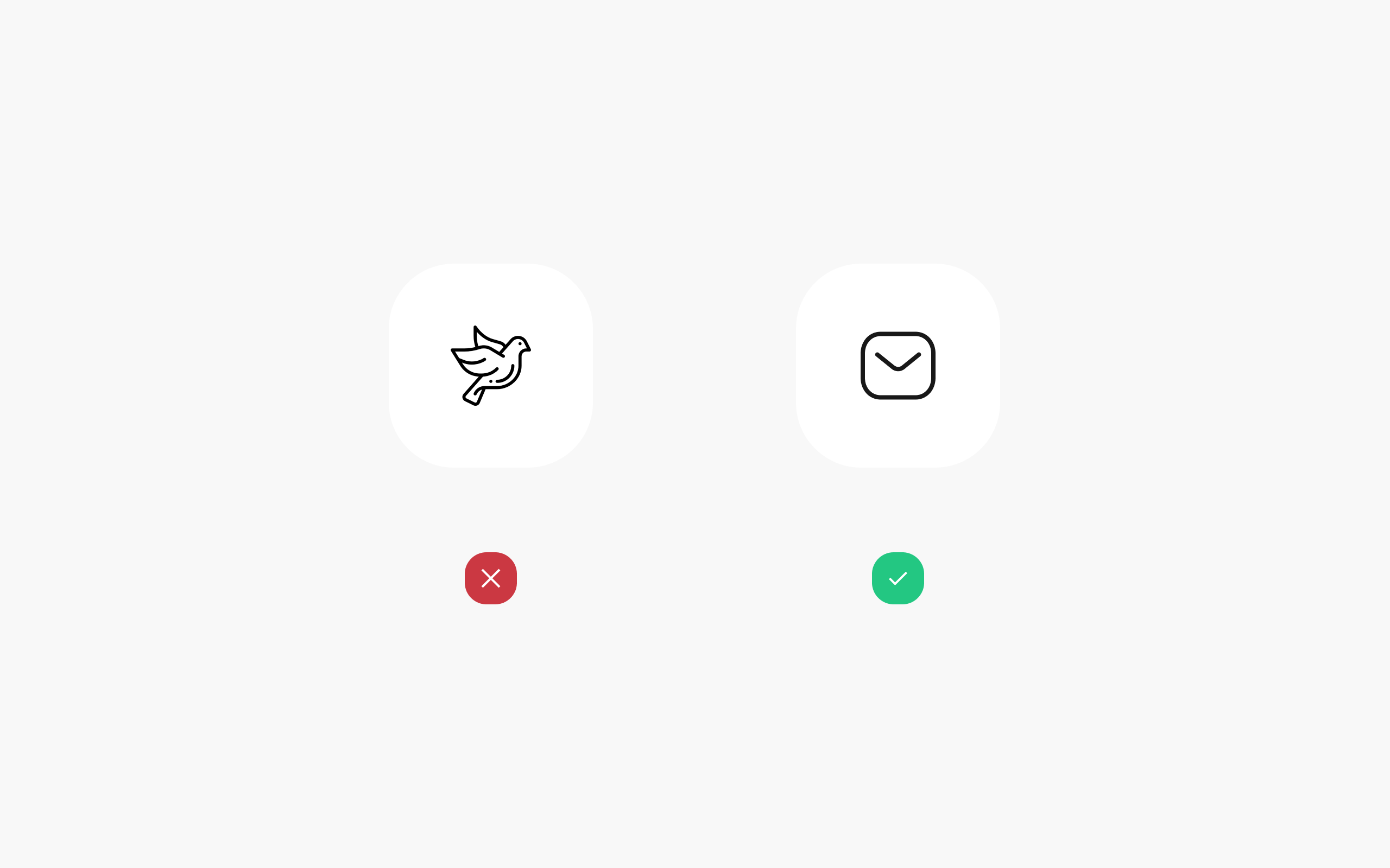 UI design tips on iconography