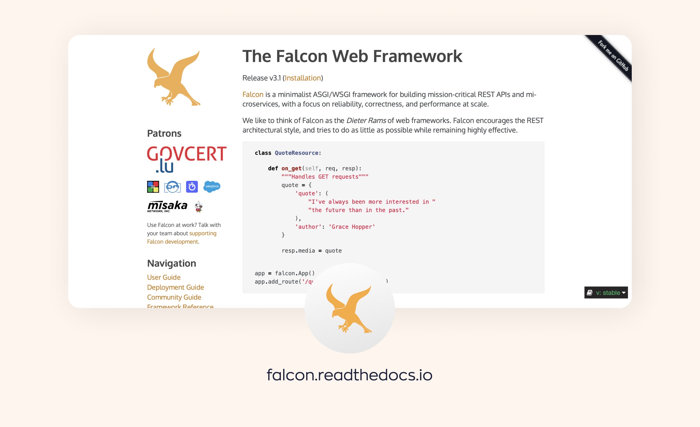 Python most popular frameworks overview: Falcon