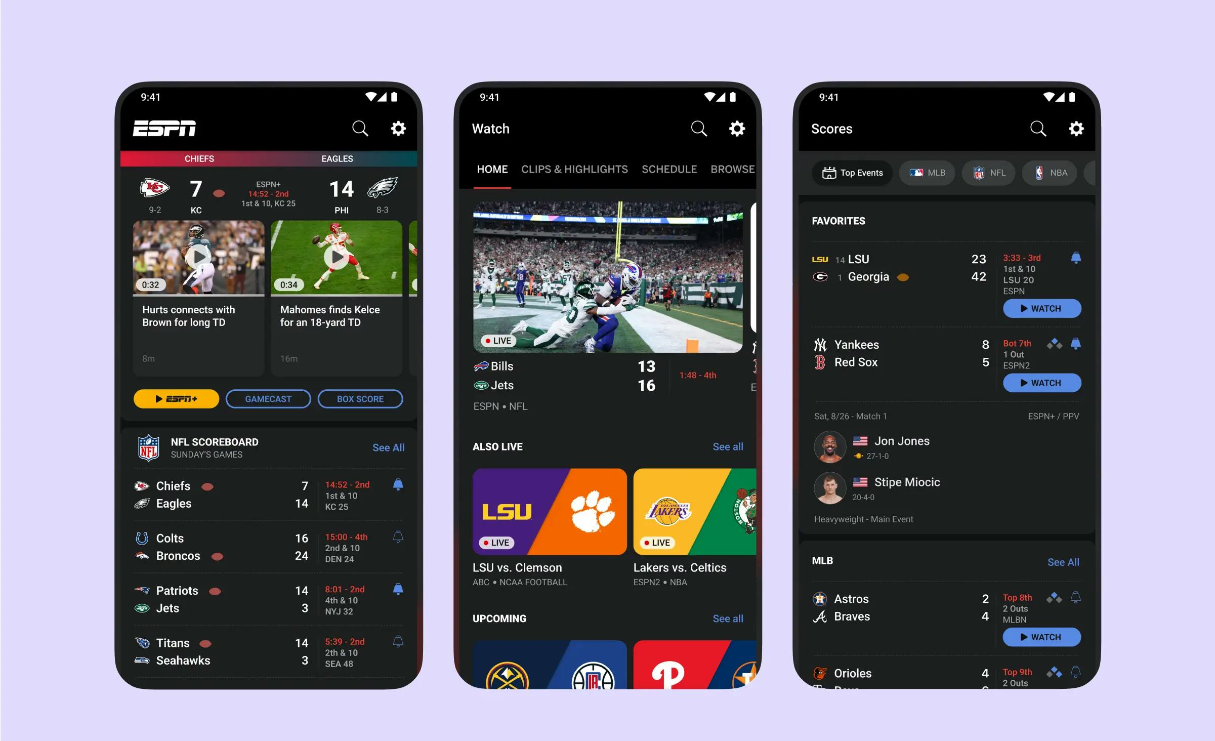 A popular example of fantasy sports app development - ESPN app