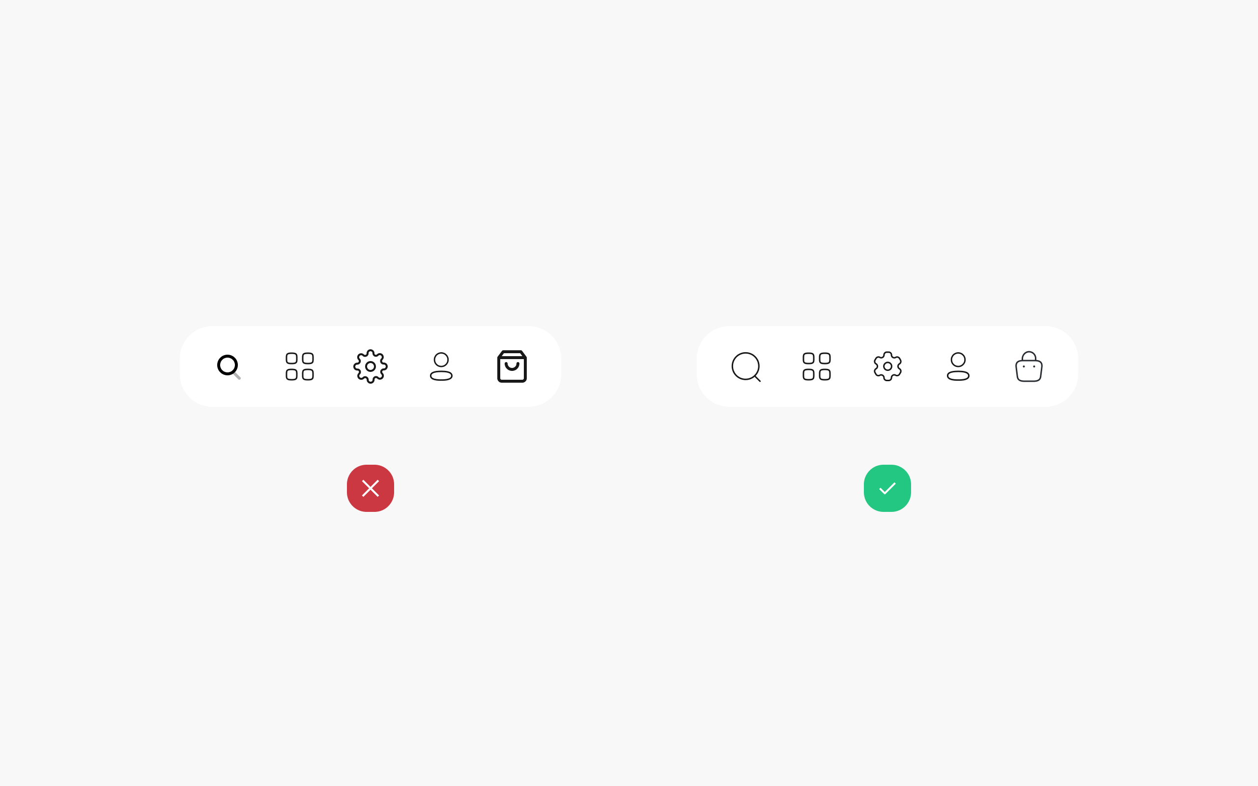 UI design tips on consistency of elements