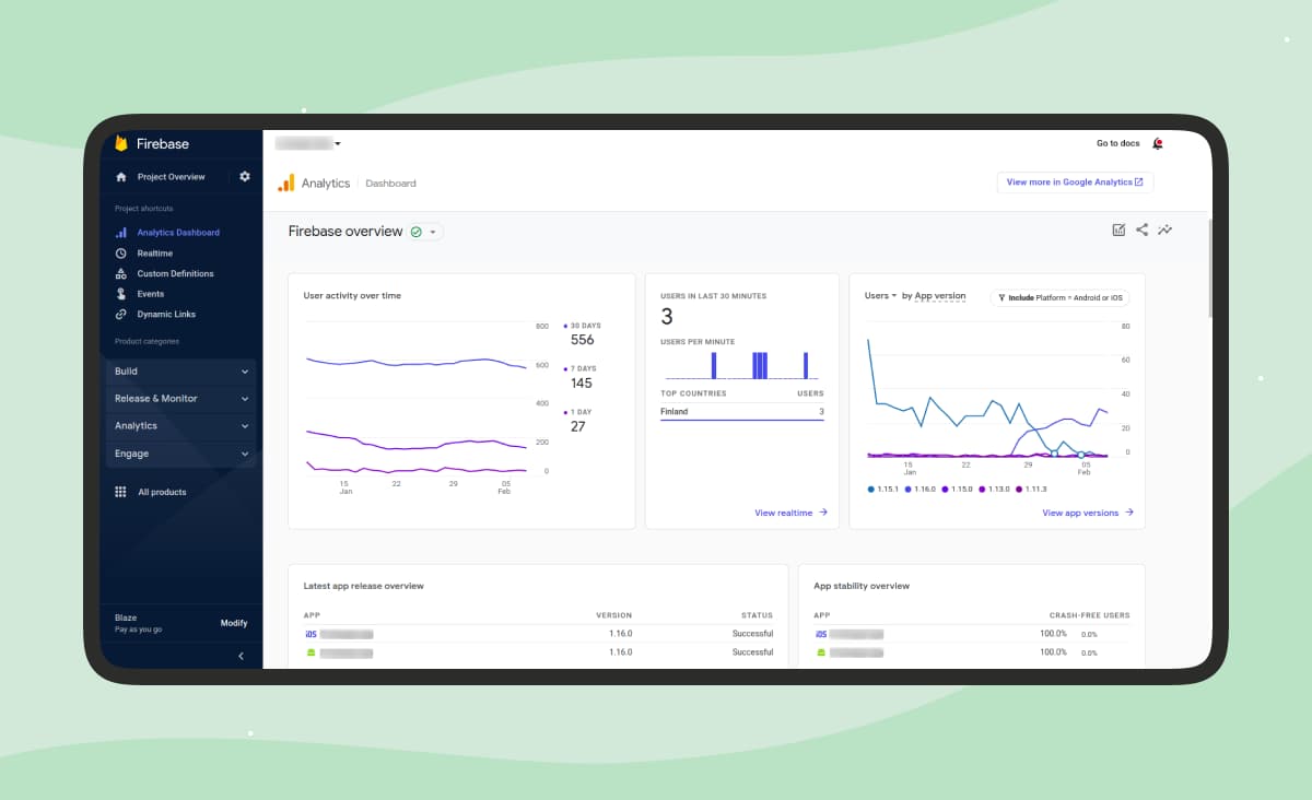 React Native app development cost: analyze how customers use you React Native app using Google Analytics