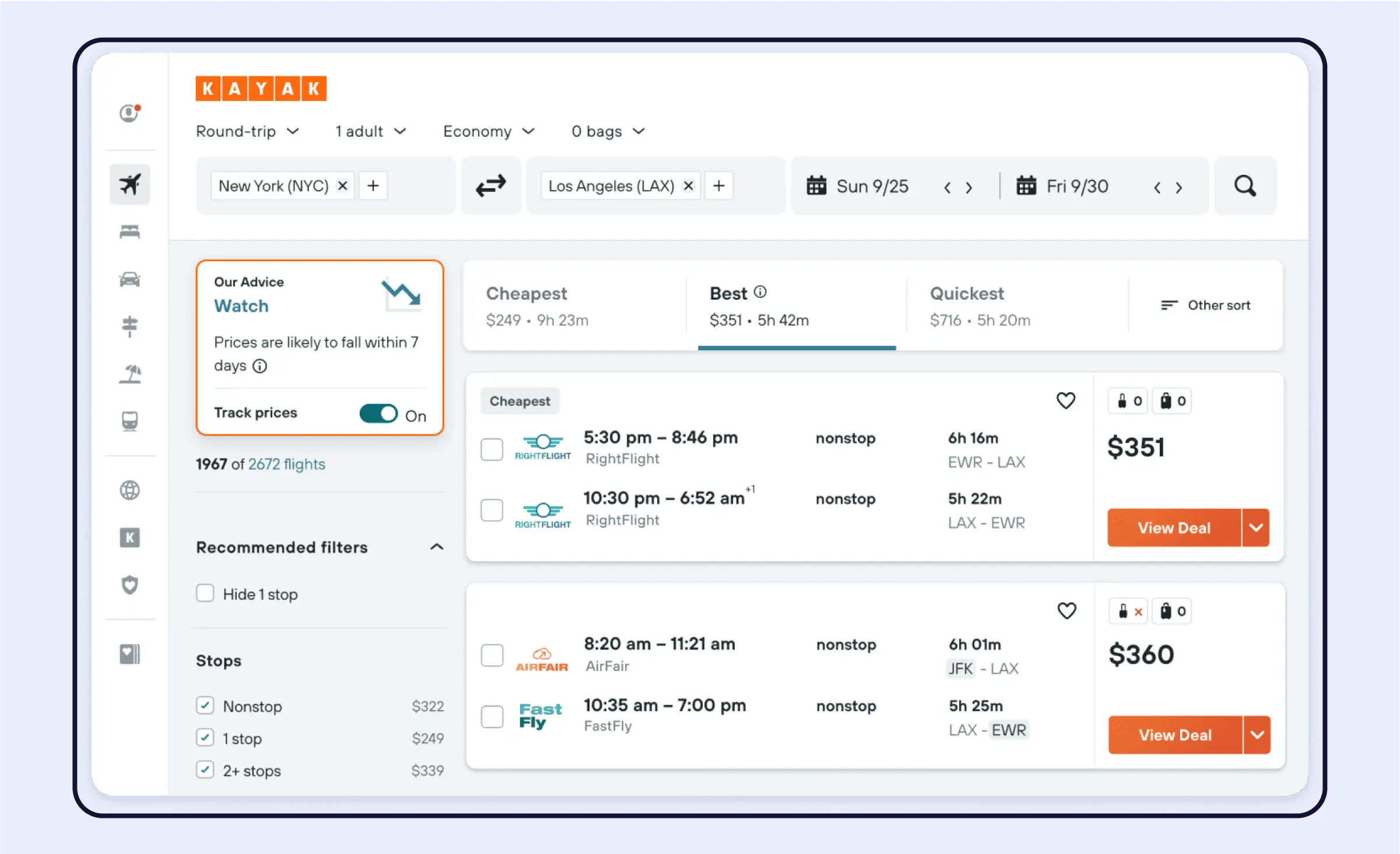 Travel software development: KAYAK ai-powered feature