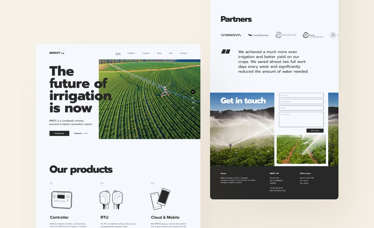 How much does it cost to redesign a website: a redesign that Ronas IT team created