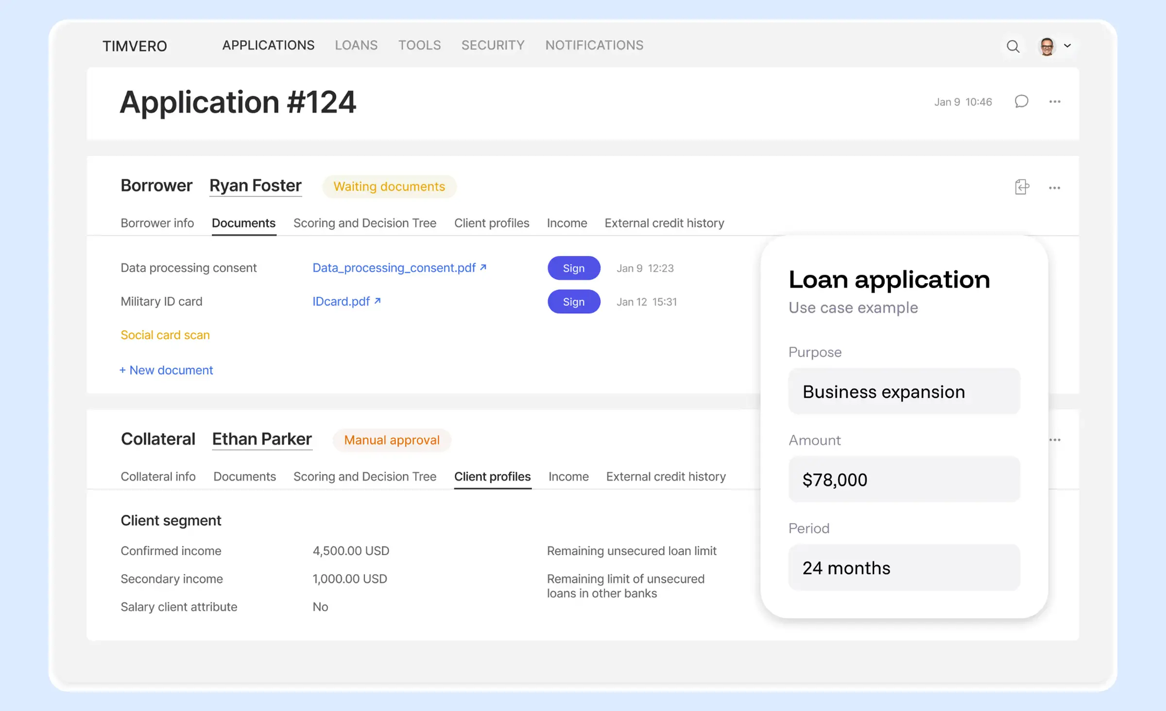 An example of successful real estate software development case - Timvero, an app for loan origination