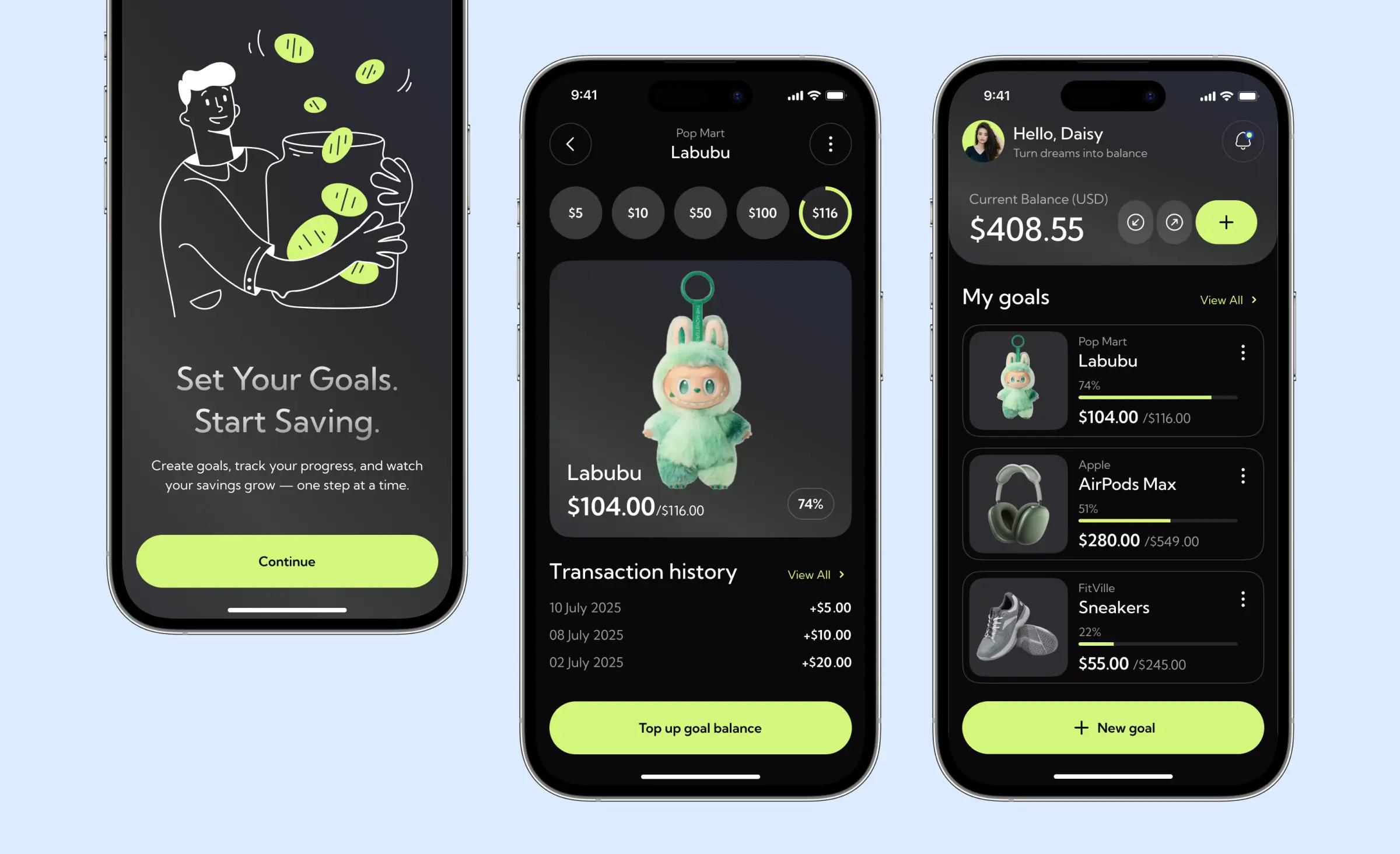 A Dribbble shot showing an example of implementing mobile payments in MENA