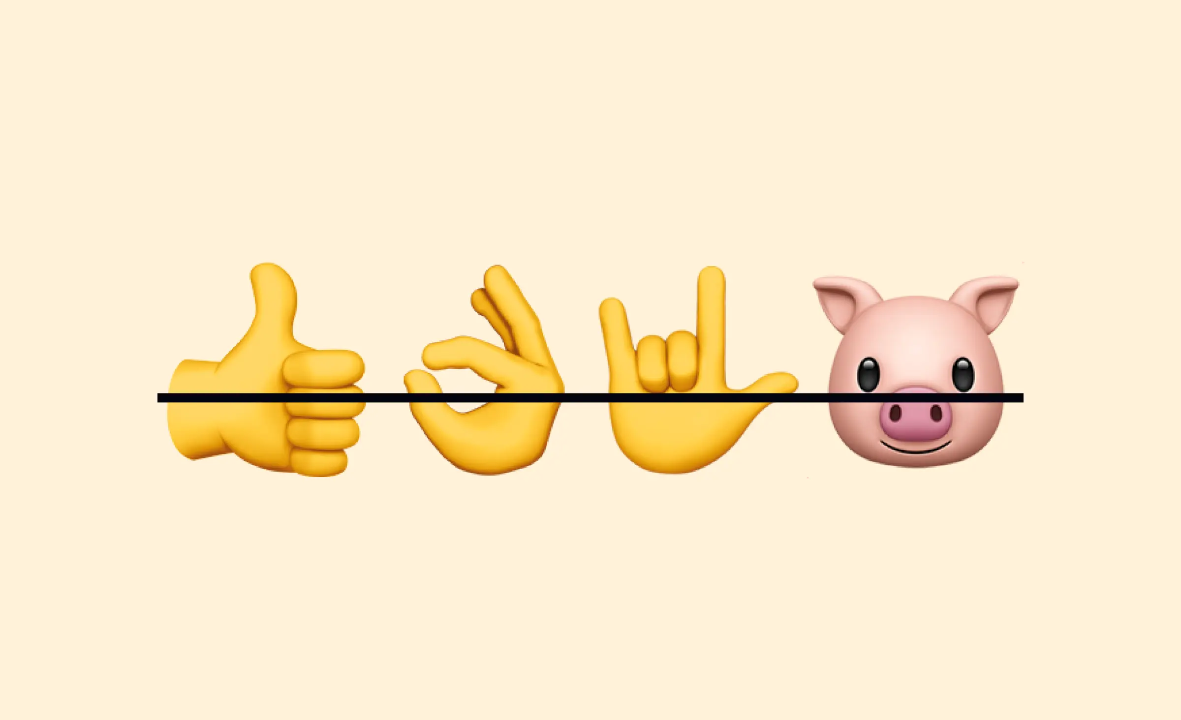Inappropriate icons and emojis that should be avoided in right-to-left design