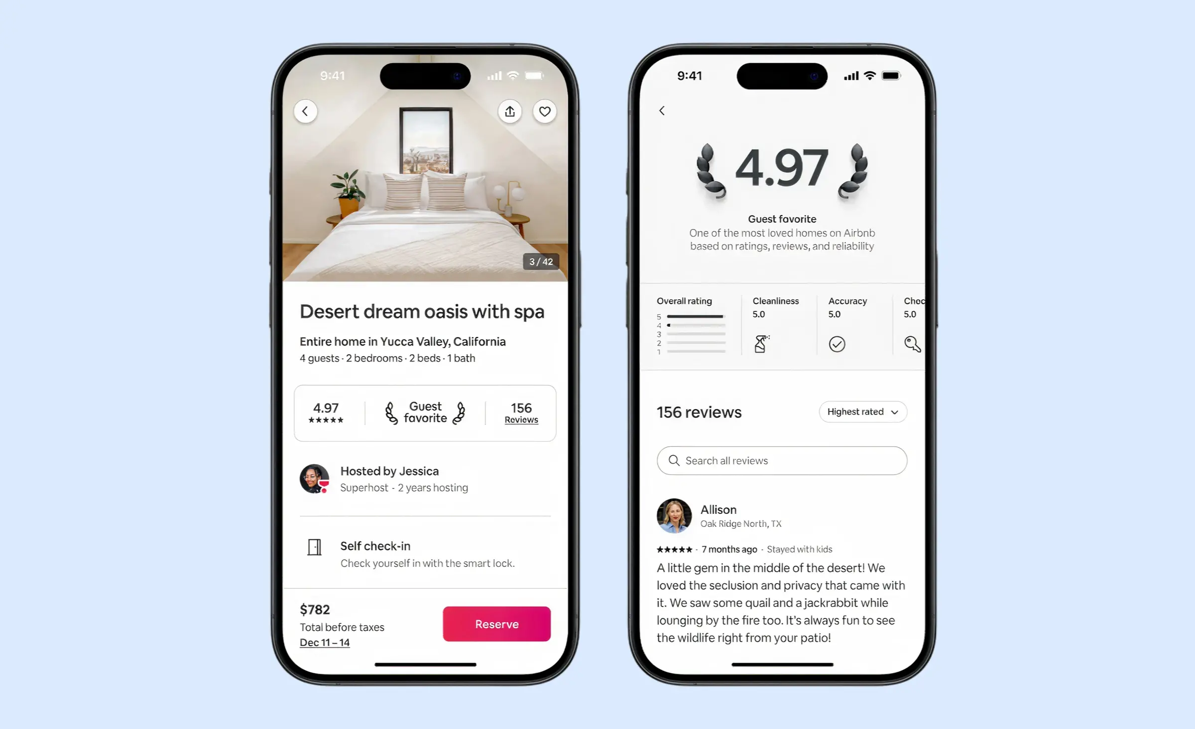 An example of social proof in behavioral design - badges in the Airbnb app