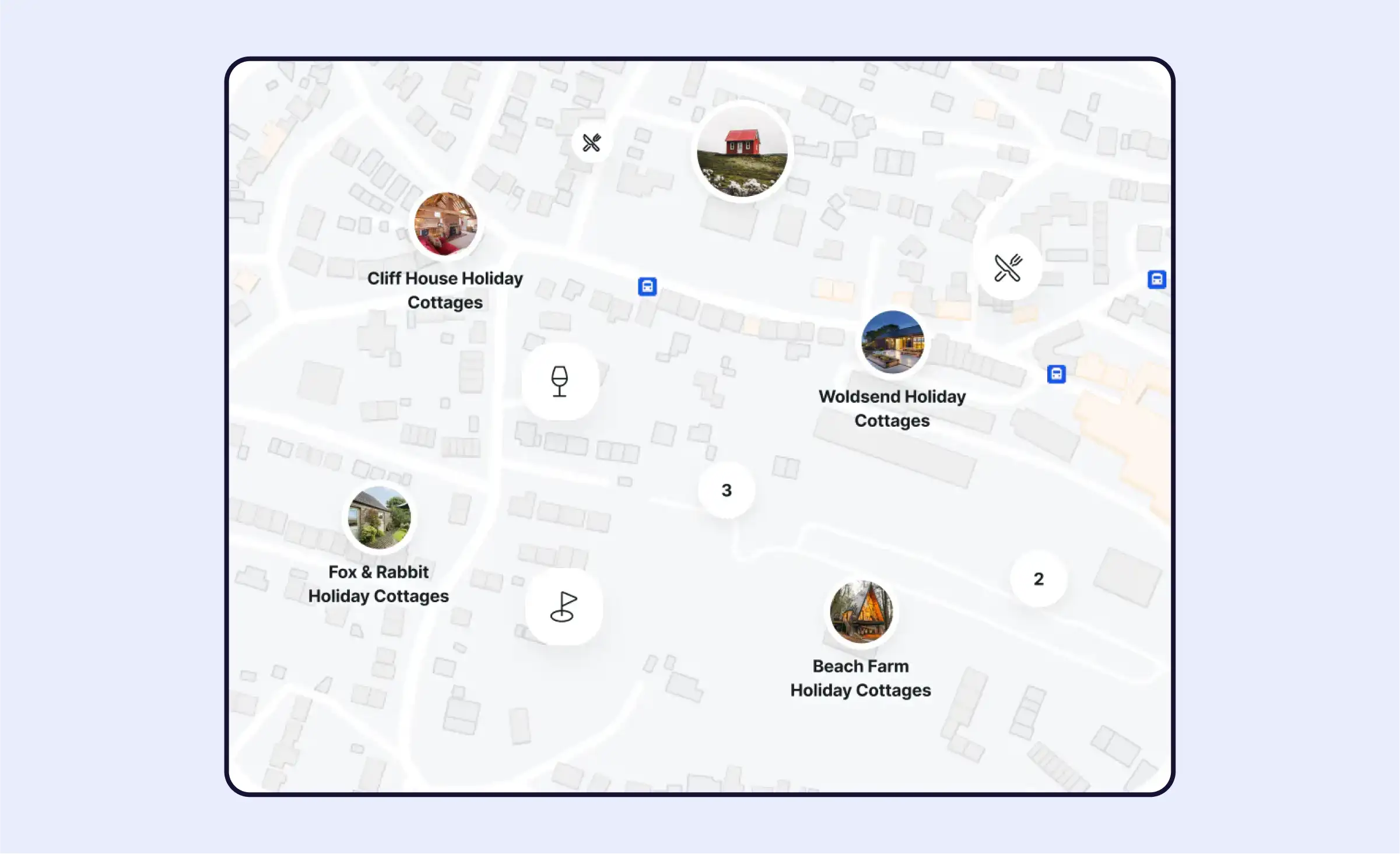Travel software development: interactive map in travel app