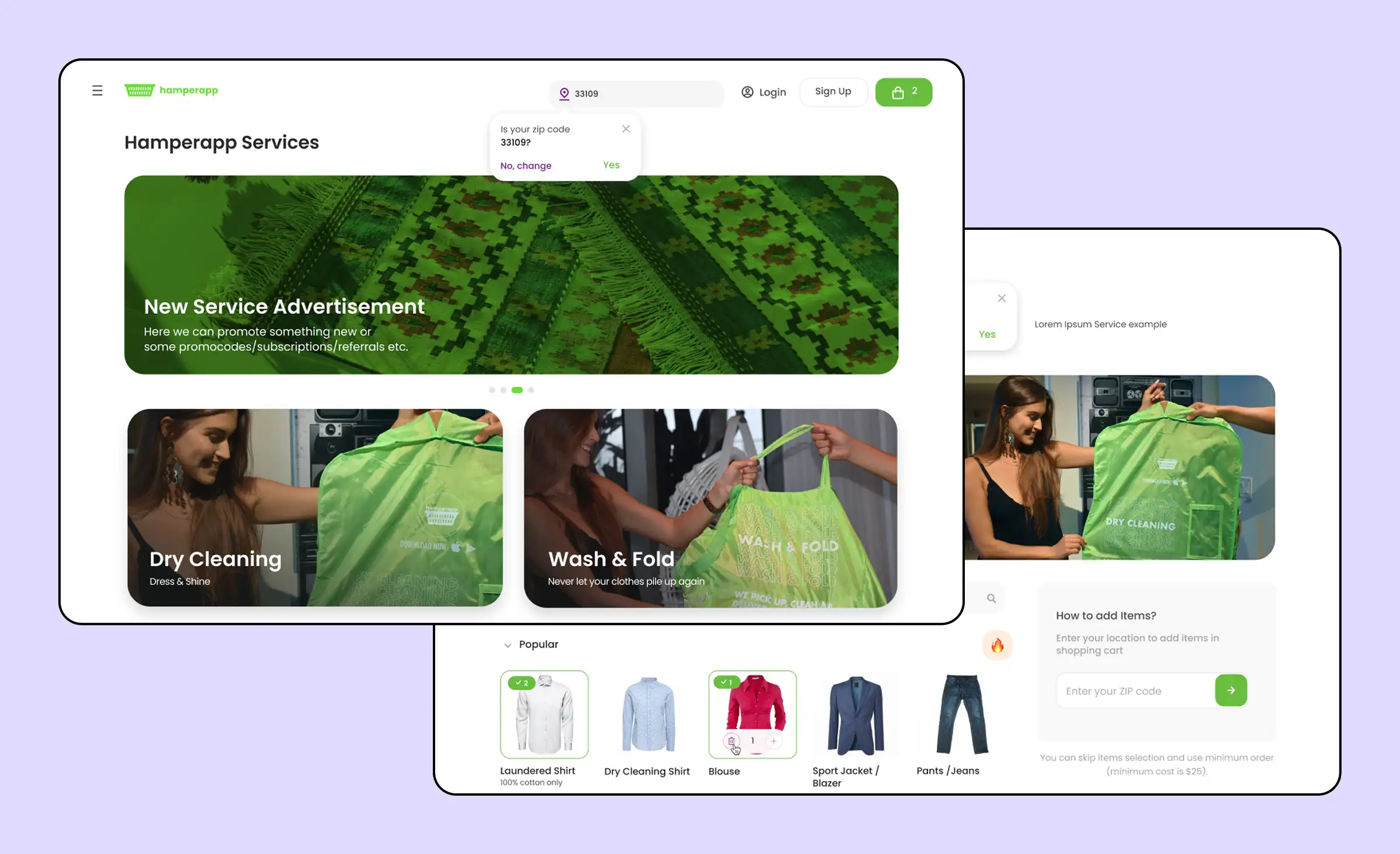Laundry app that we created using agile software development methodologies