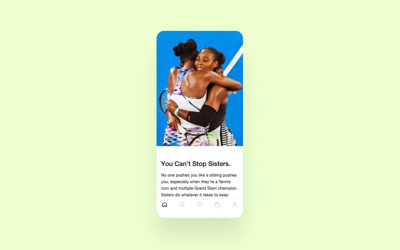 Cost of e-commerce app development: sports community in Nike app
