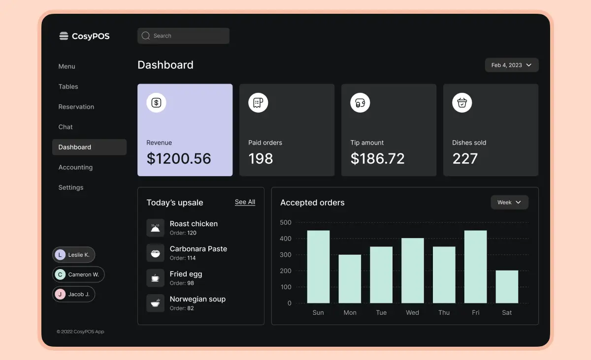 How to reduce operational costs: dashboard in POS system