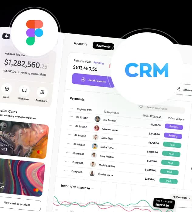 UI/UX design for&nbsp;apps on ReactJS