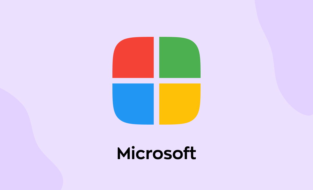 Microsoft logo, one of the companies with apps built with React Native
