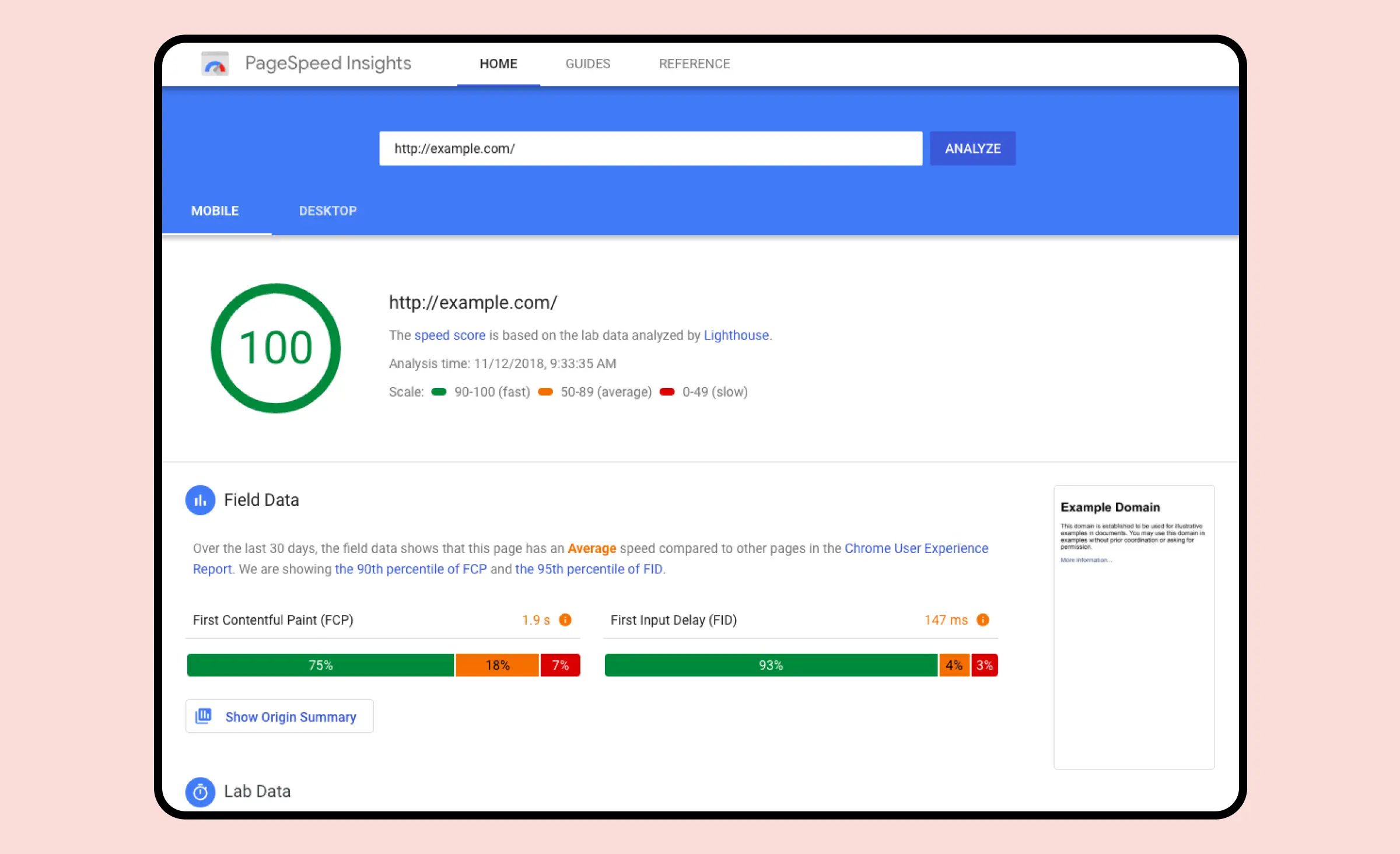 This image showcases a perfect PageSpeed Insights score, underlining the results that can be achieved with advanced mobile and web app optimization strategies. It demonstrates how effective optimization leads to improved speed, performance, and user experience for both mobile and desktop platforms.