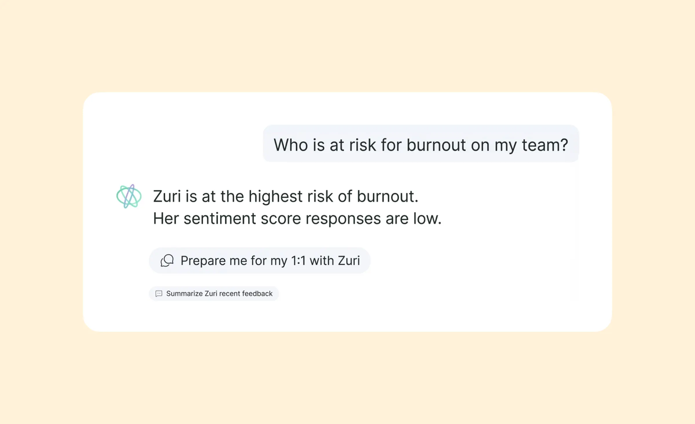 Workleap AI helps HR managers optimize performance review cycles by providing intelligent suggestions on feedback tone and business impact focus to improve employee development.