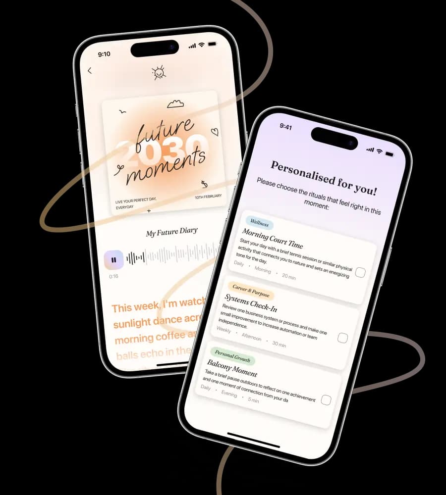 Habit tracking app design