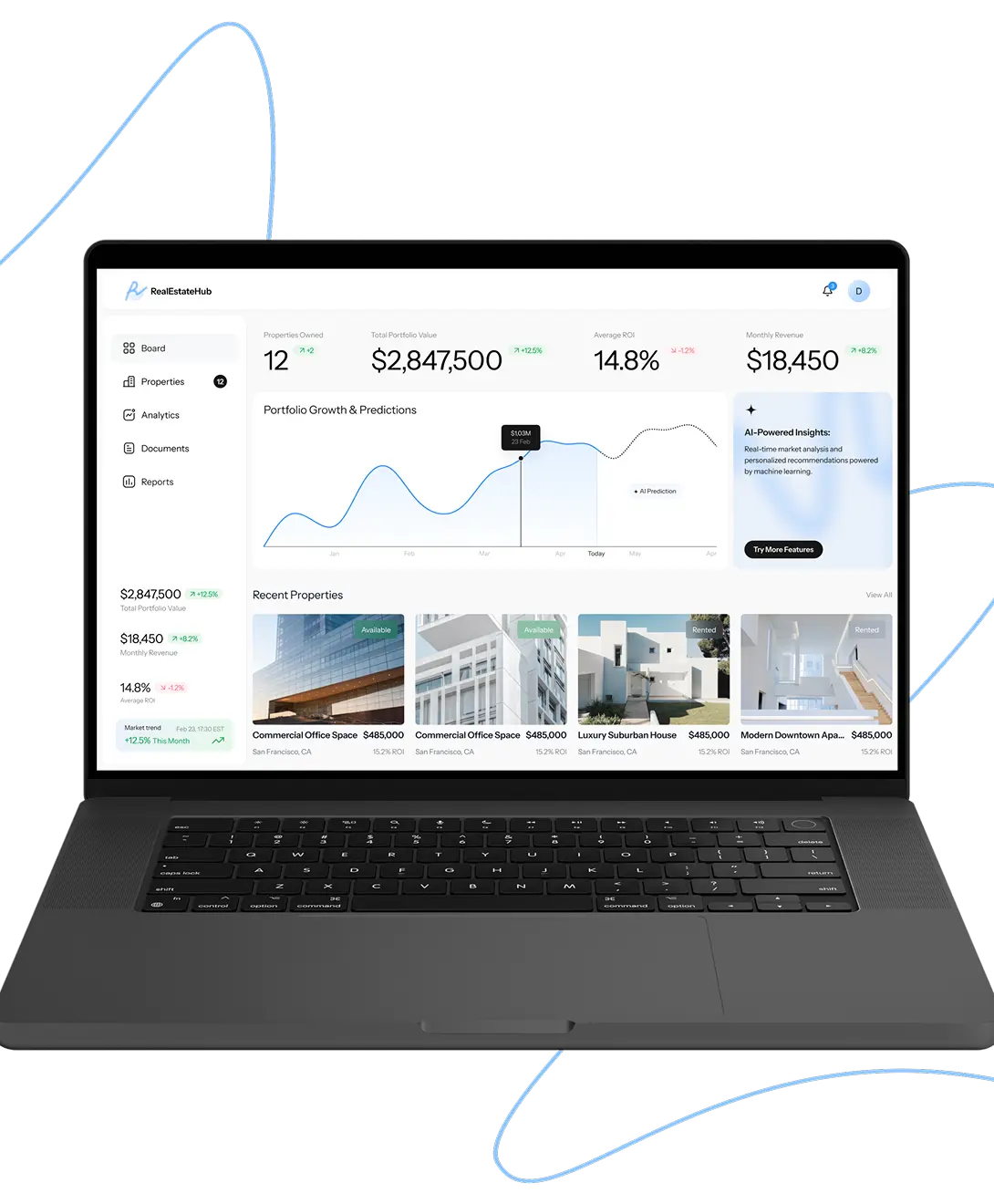 Web platform for real estate investments and portfolio management