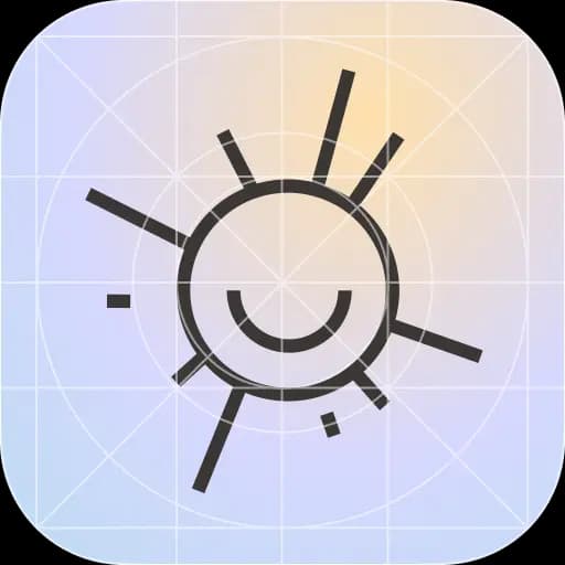 Stylized sunburst brand mark for the habit tracking app.