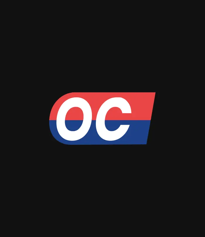 OC monogram logo badge