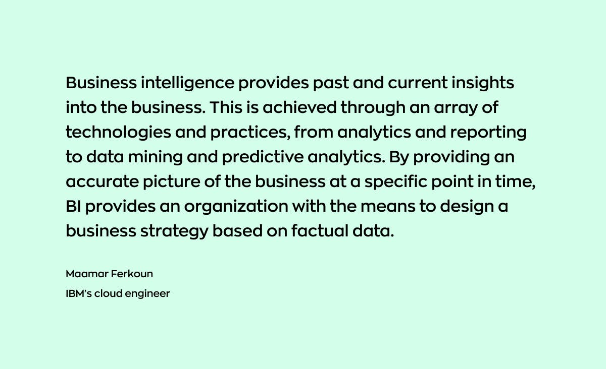 Data engineering tools: IBM’s cloud engineer explains the essence of business intelligence