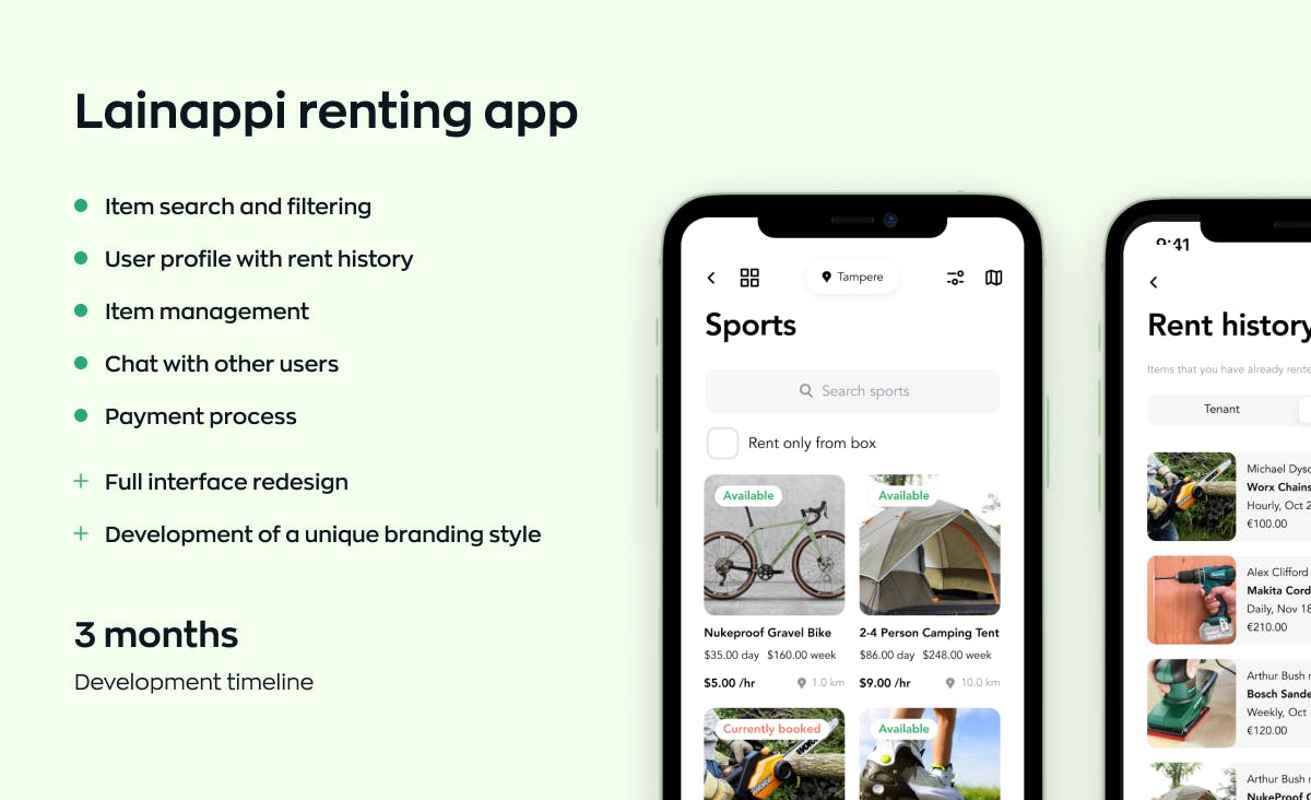 How long does app development take: examining the example of Lainappi renting app