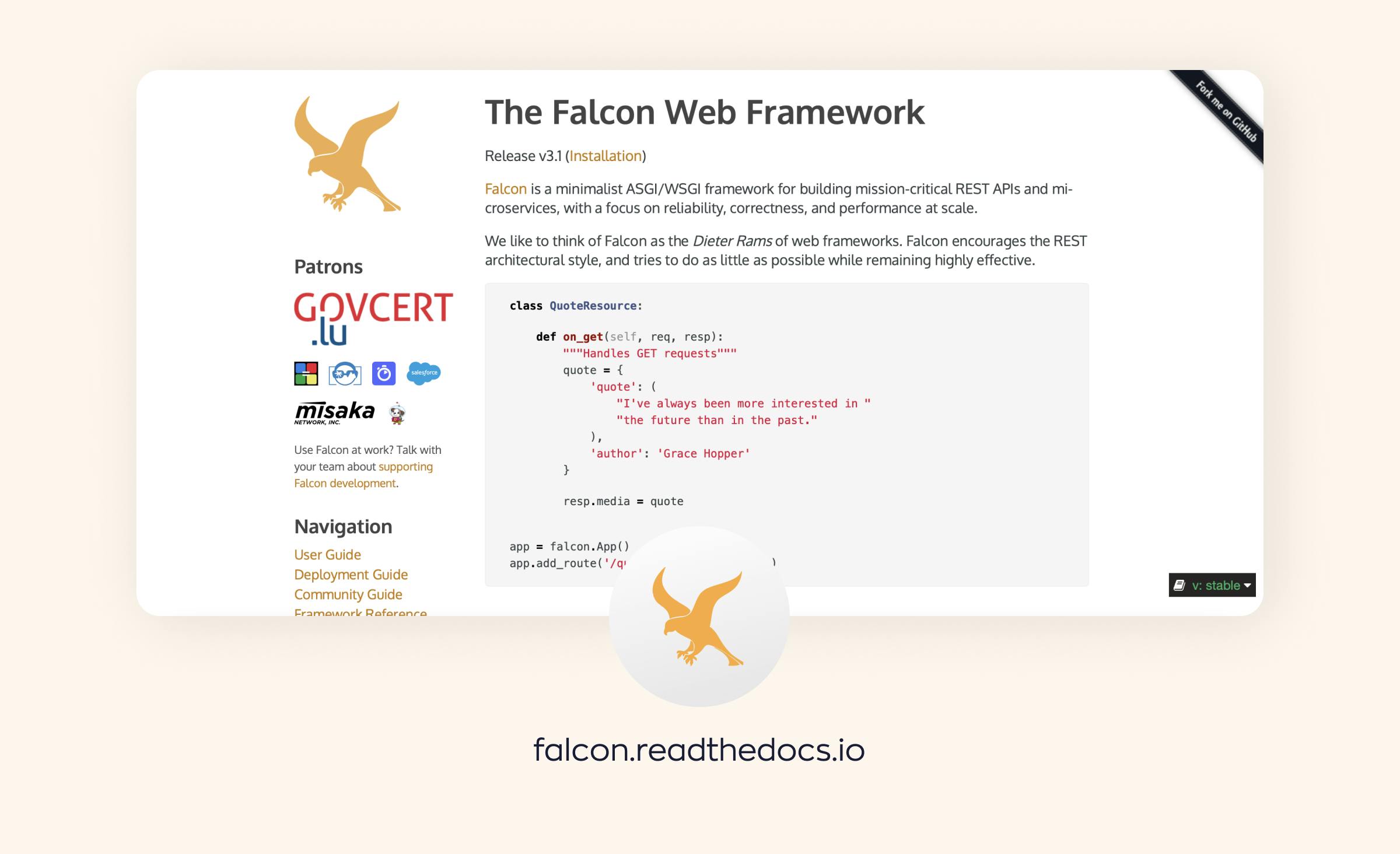 Python most popular frameworks overview: Falcon