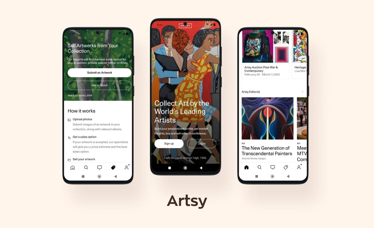 Artsy, a React Native e-commerce app