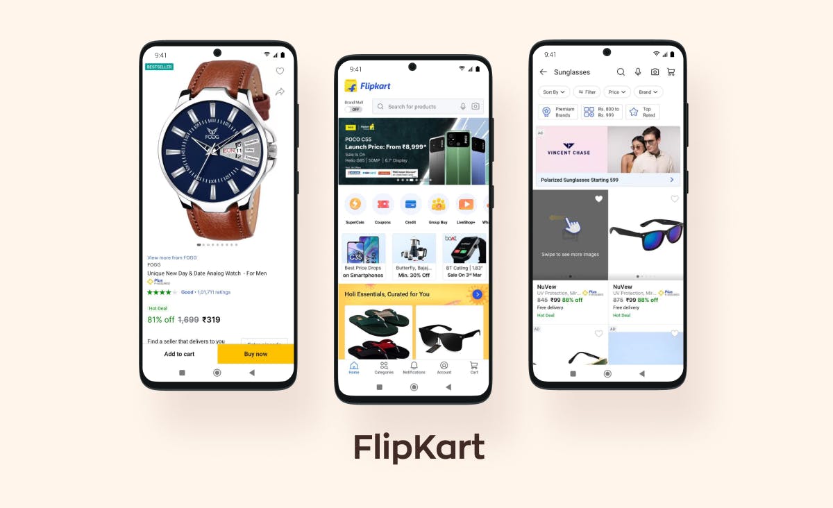 FlipKart’s React Native e-commerce app