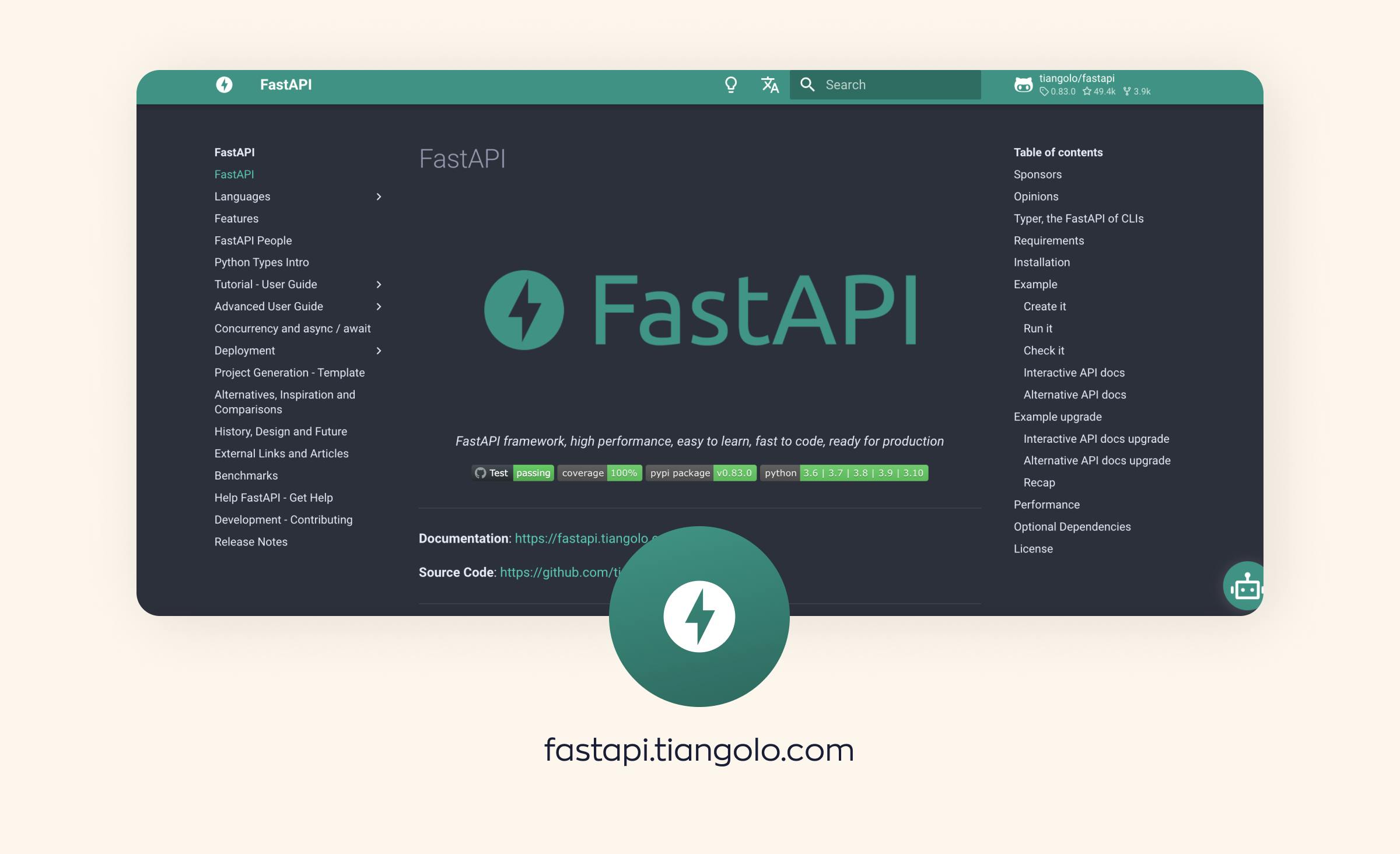 Python most popular frameworks overview: FastAPI